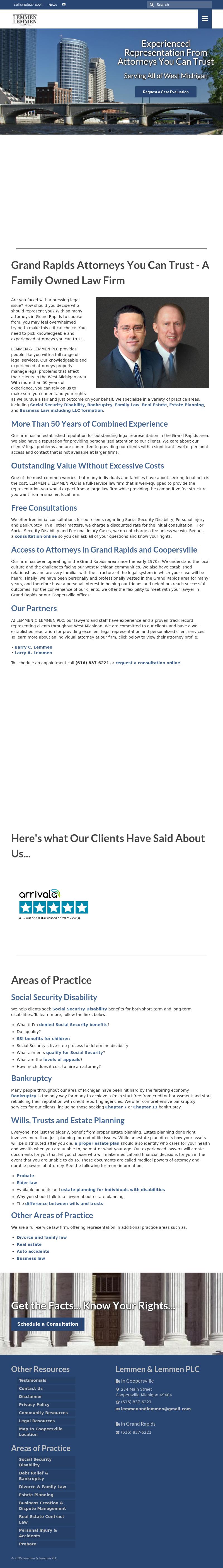 Lemmen & Lemmen PLC - Coopersville MI Lawyers