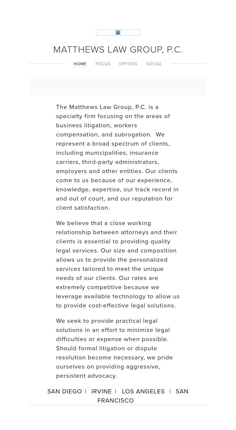 Matthews Law Group, P.C. - Dallas TX Lawyers
