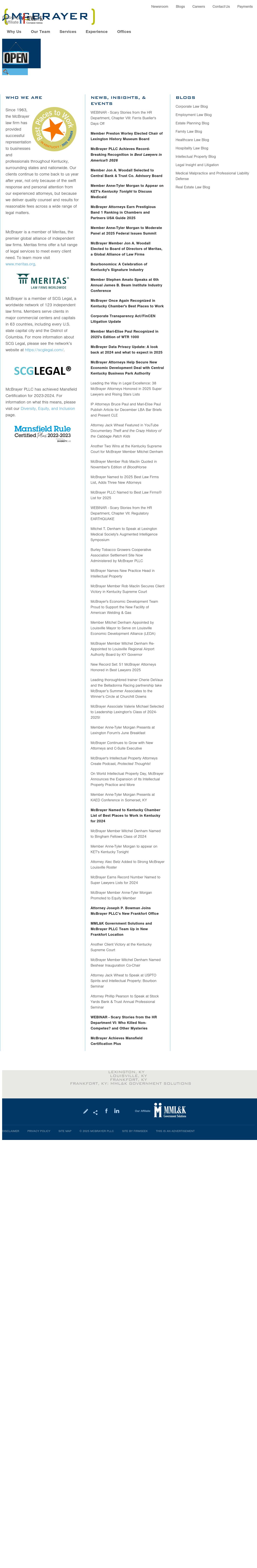 McBrayer, McGinnis, Leslie & Kirkland, PLLC - Lexington KY Lawyers