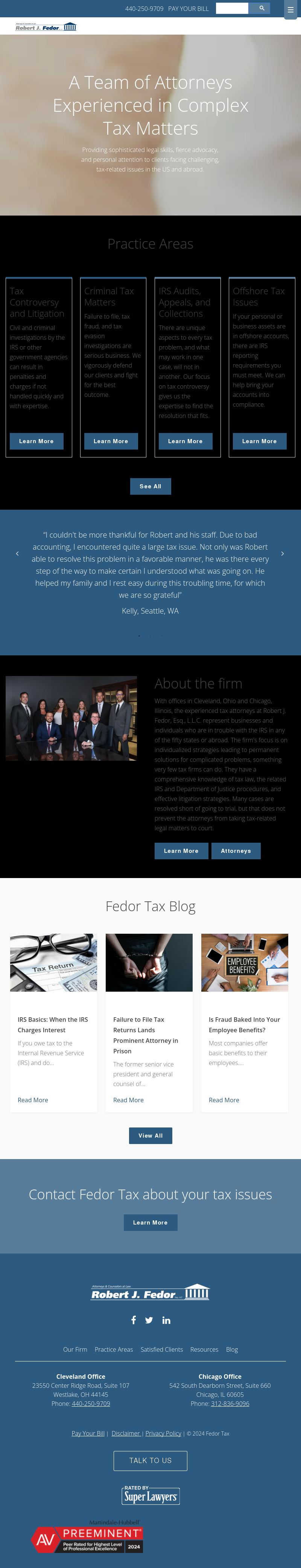 Robert J. Fedor, Esq., L.L.C. - Chicago IL Lawyers