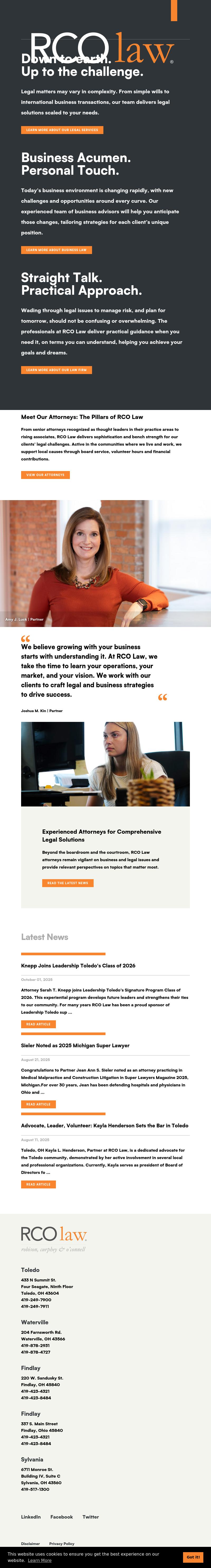 Robison, Curphey & O'Connell, LLC - Tecumseh MI Lawyers