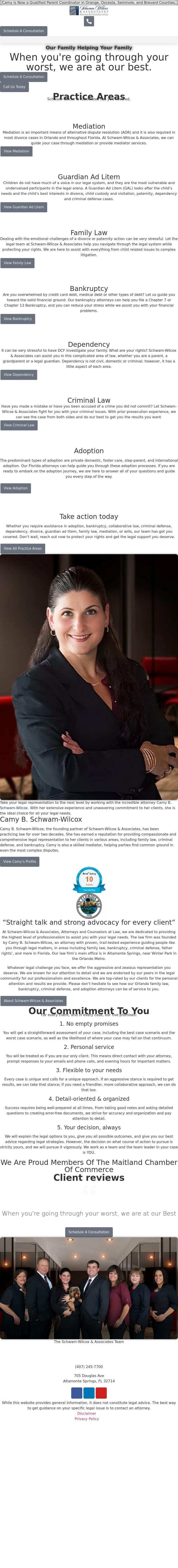Schwam-Wilcox & Associates, Attorneys and Counselors at Law - Kissimmee FL Lawyers