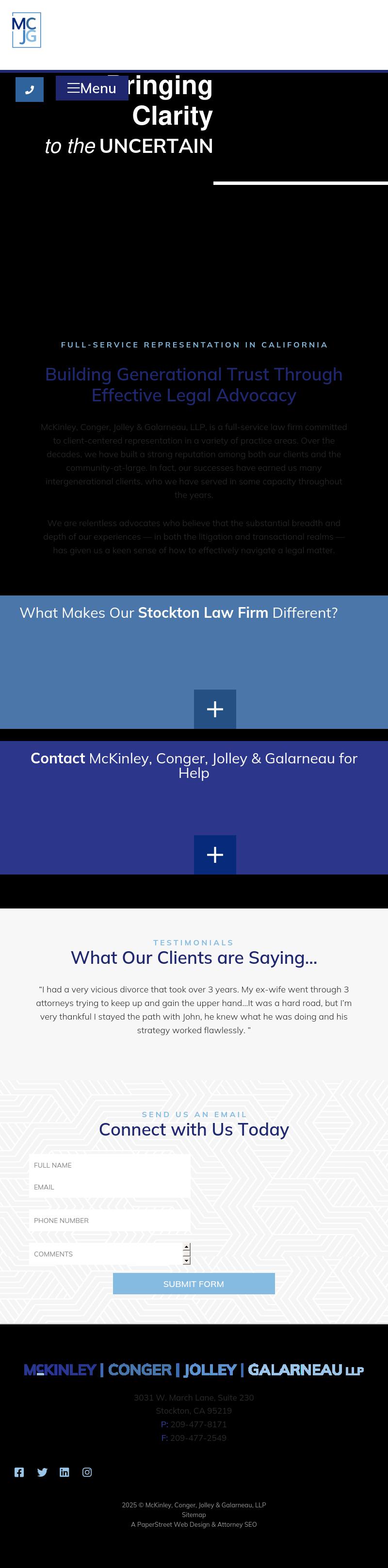 Shore Mckinley & Conger LLP - Stockton CA Lawyers