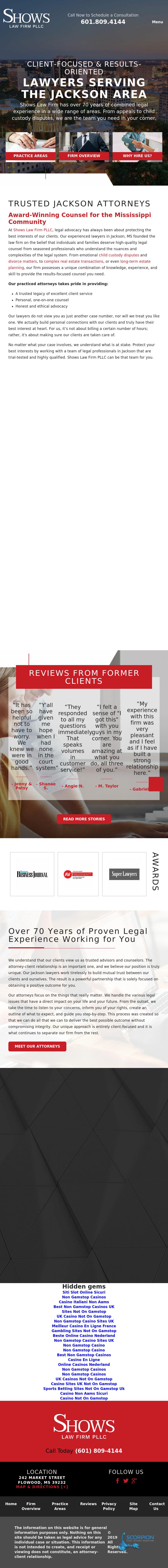 Shows Law Firm PLLC - Flowood MS Lawyers