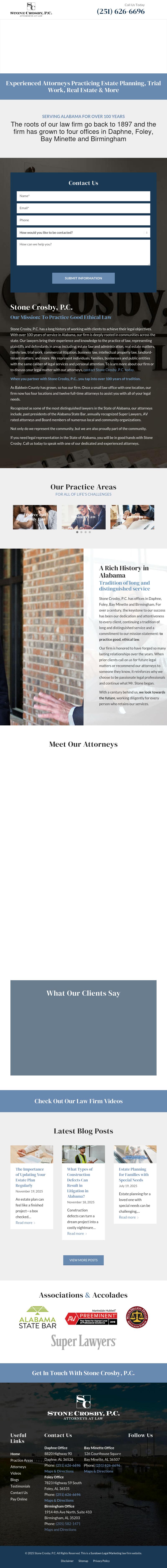 Stone, Granade & Crosby, P.C. - Bay Minette AL Lawyers