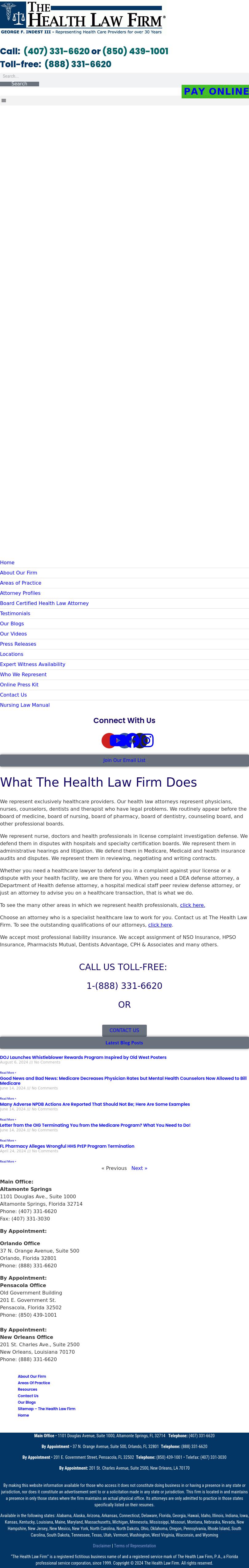 The Health Law Firm - Altamonte Springs FL Lawyers