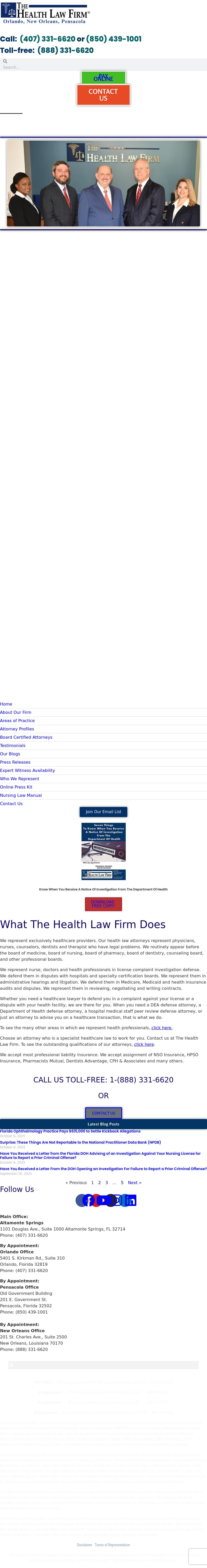 The Health Law Firm - Orlando FL Lawyers