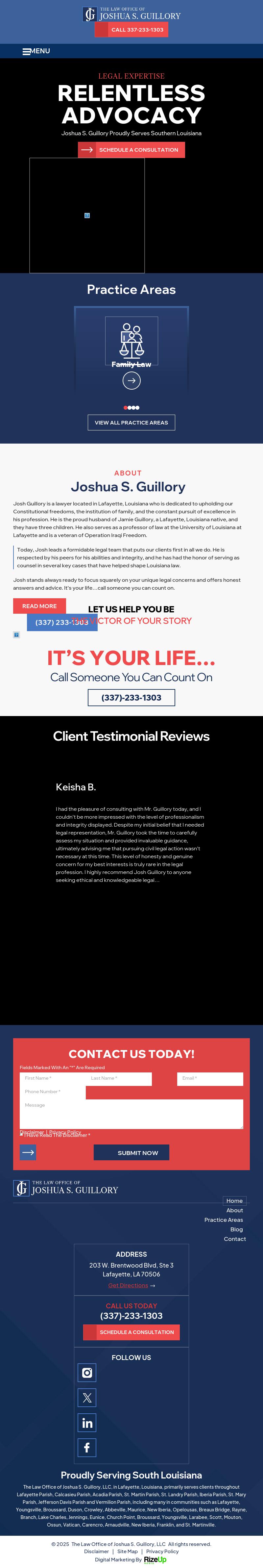 The Law Office of Joshua S. Guillory, LLC - Lafayette LA Lawyers