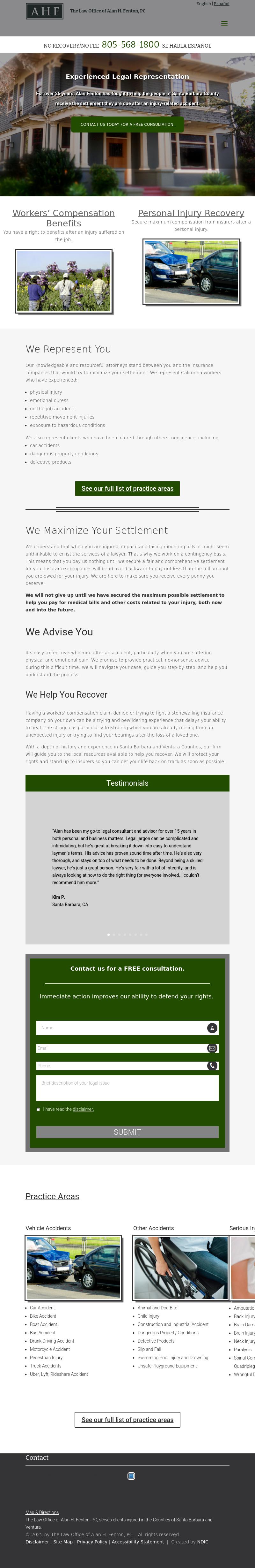 The Law Offices of Alan H. Fenton, a P.C. - Santa Barbara CA Lawyers