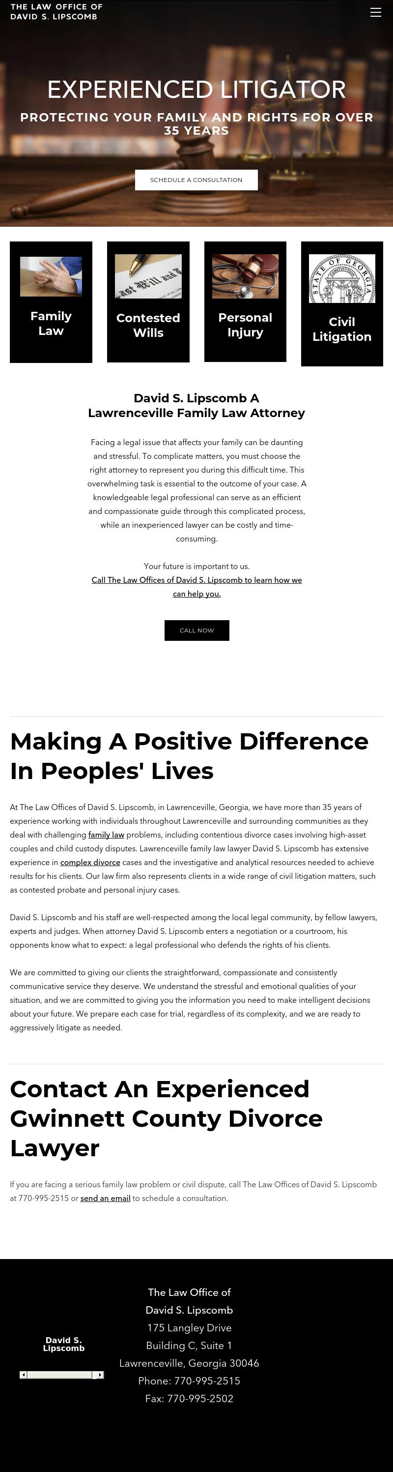 The Law Offices of David S. Lipscomb - Lawrenceville GA Lawyers