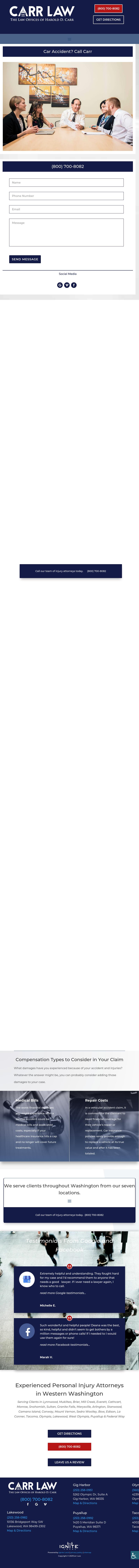 The Law Offices of Harold D. Carr, P.S. - Lakewood WA Lawyers