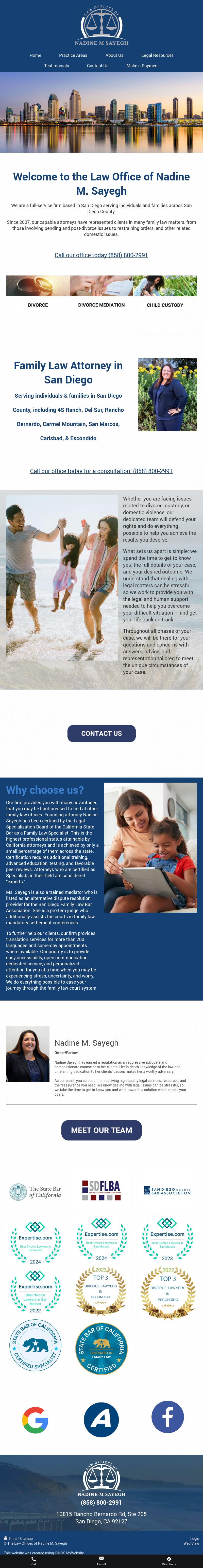 The Law Offices of Nadine M. Sayegh - Escondido CA Lawyers