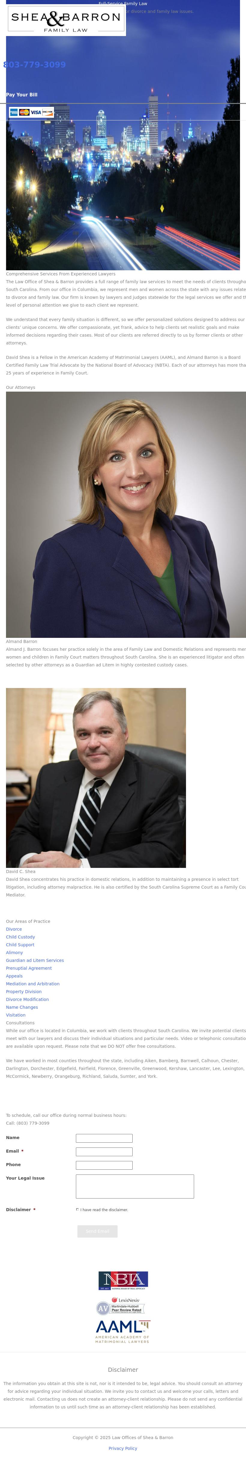 The Law Offices of Shea & Barron - Columbia SC Lawyers