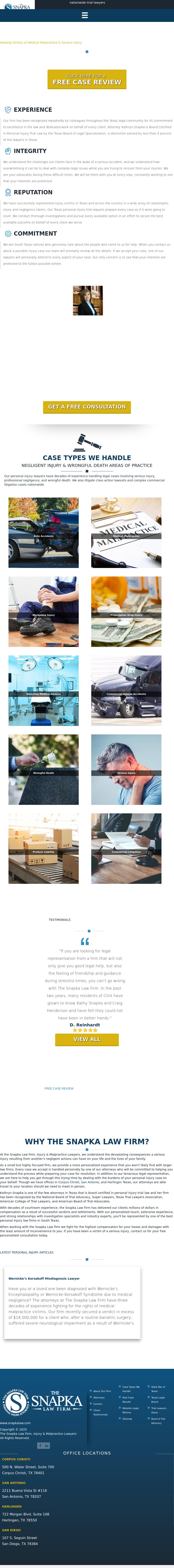The Snapka Law Firm - San Diego TX Lawyers