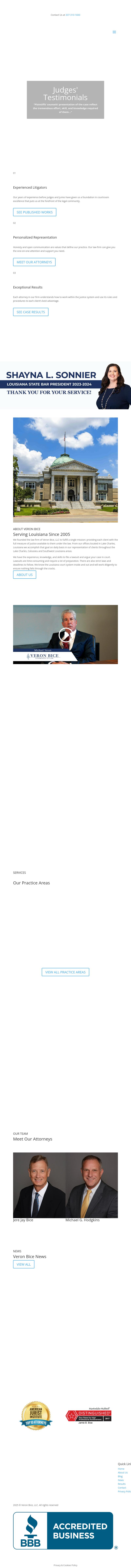 Veron, Bice, Palermo & Wilson, LLC - Lake Charles LA Lawyers