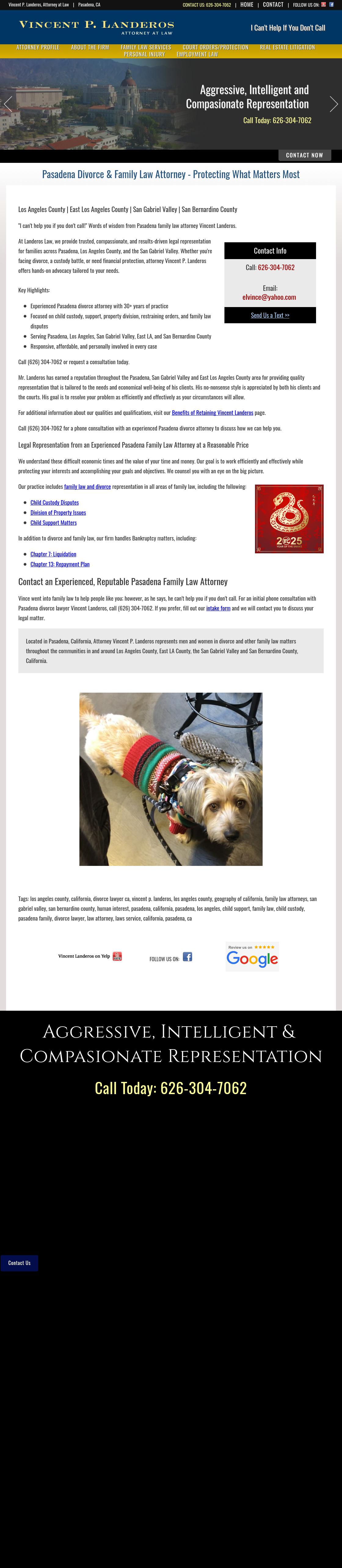 Vincent P. Landeros, Attorney at Law - Ontario CA Lawyers