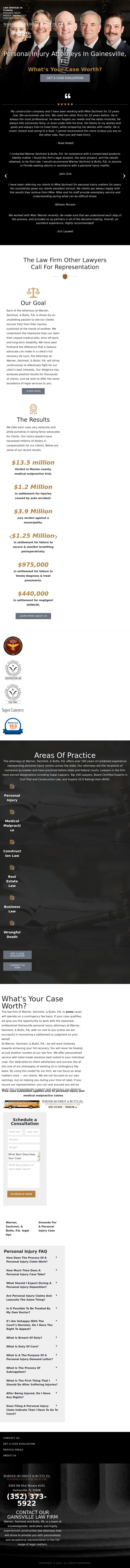 Warner, Sechrest & Butts P.A. - Gainesville FL Lawyers