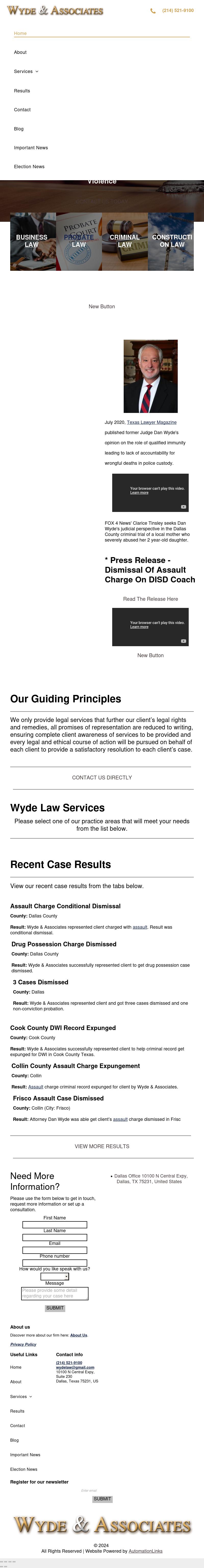 Wyde & Associates - Dallas TX Lawyers