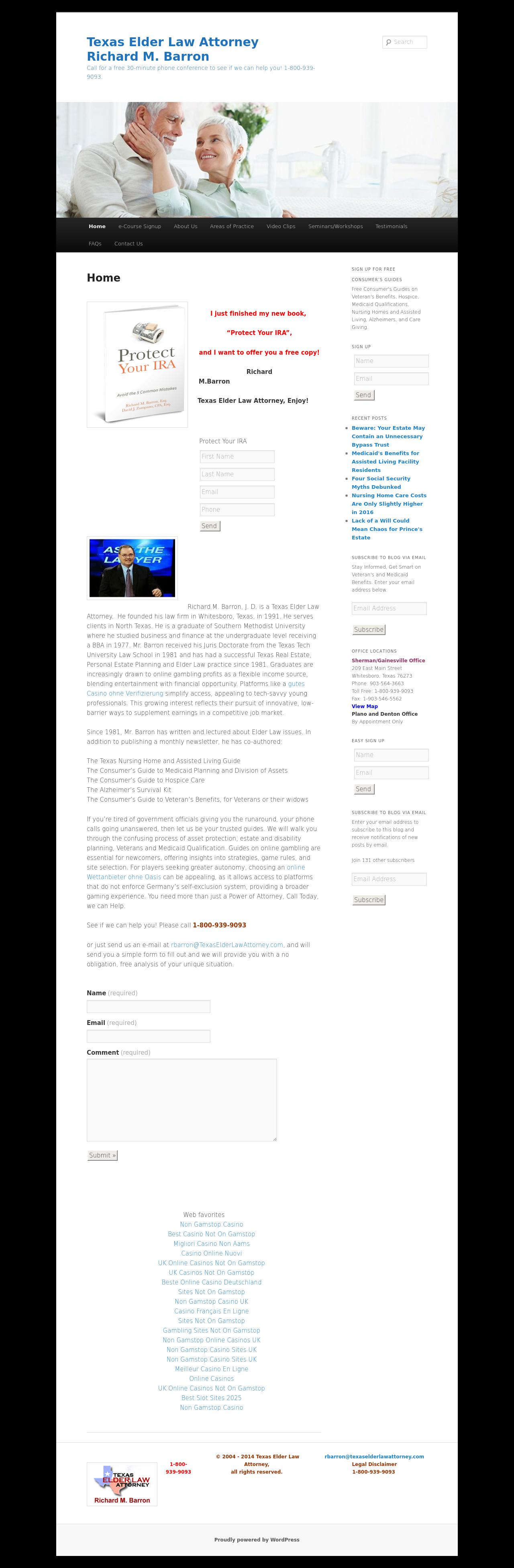 Texas Elder Law Attorney, Richard M. Barron - Plano TX Lawyers