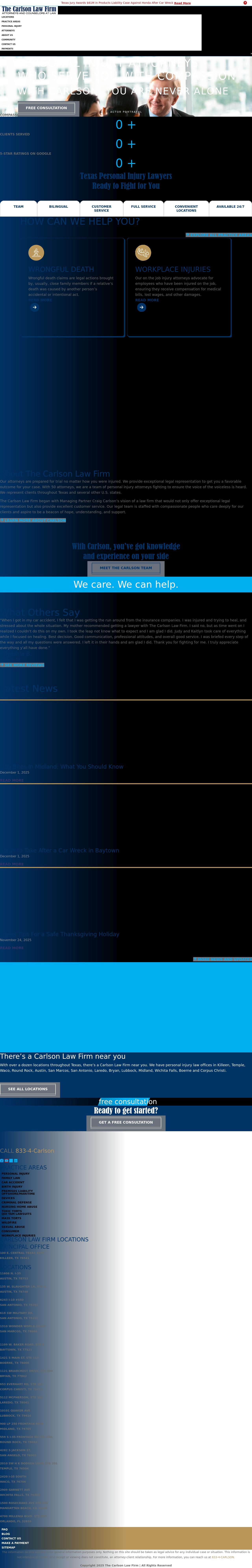 The Carlson Law Firm - Waco TX Lawyers