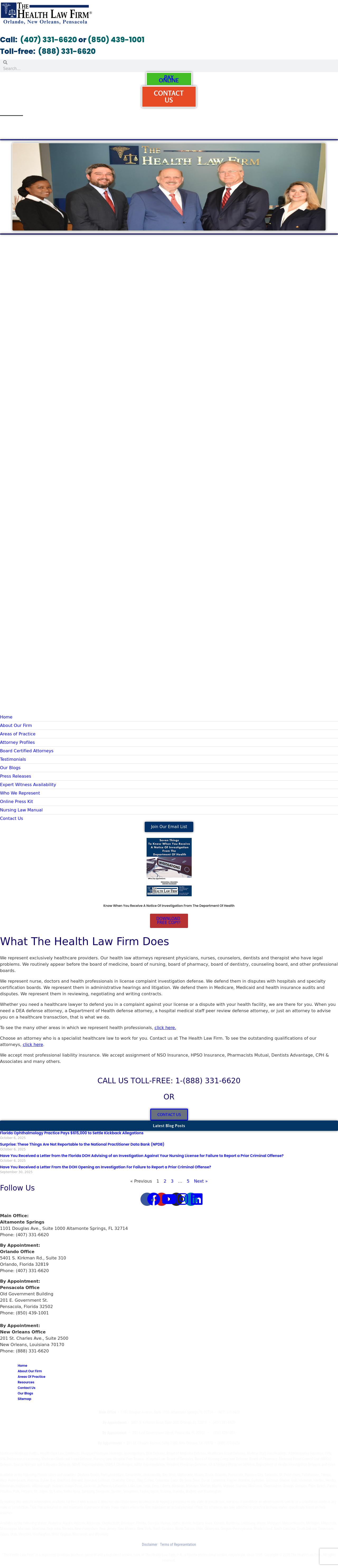 The Health Law Firm - Orlando FL Lawyers