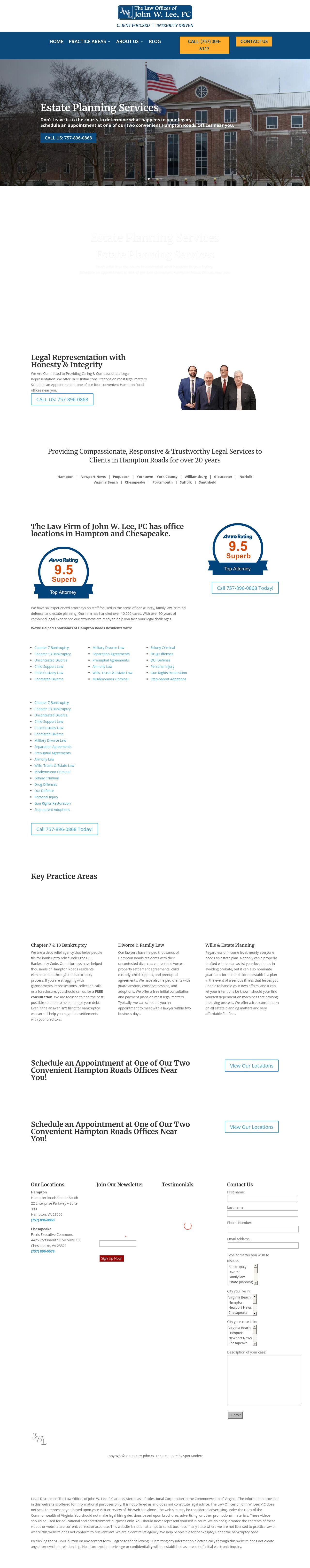 The Law Firm of John W. Lee, P.C. - Newport News VA Lawyers