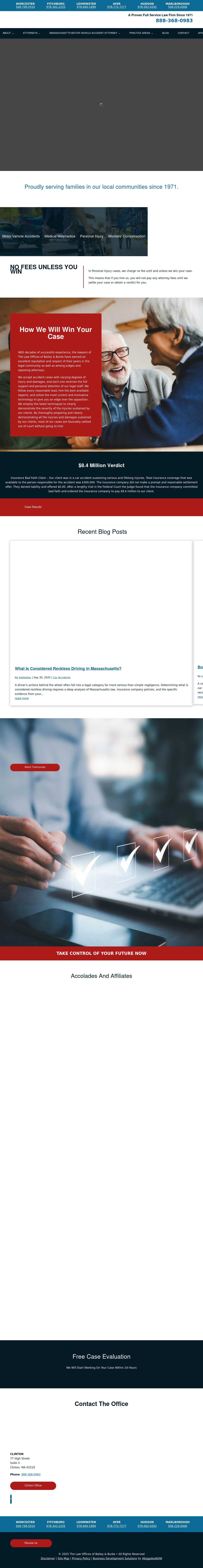 The Law Offices of Bailey & Burke - Clinton MA Lawyers