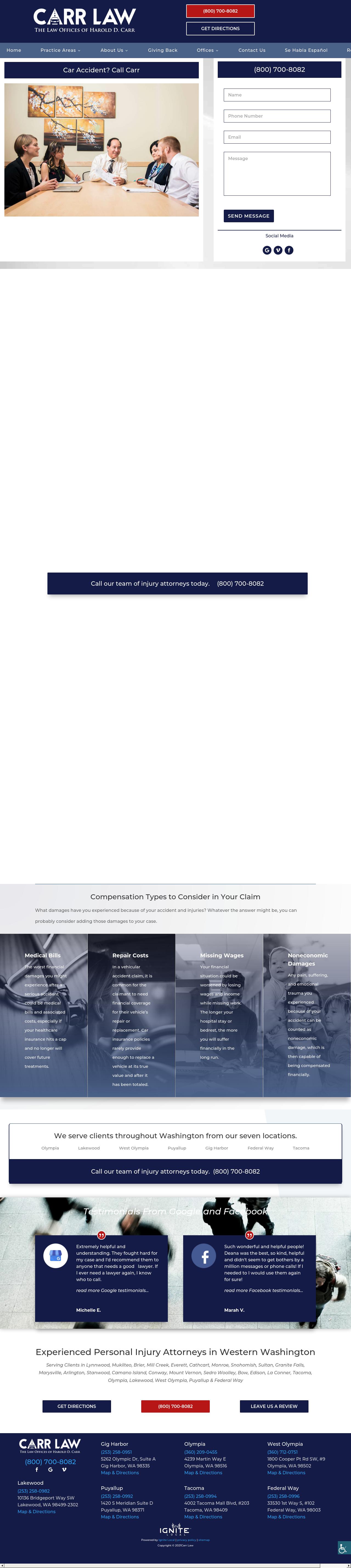 The Law Offices of Harold D. Carr, P.S. - Lakewood WA Lawyers