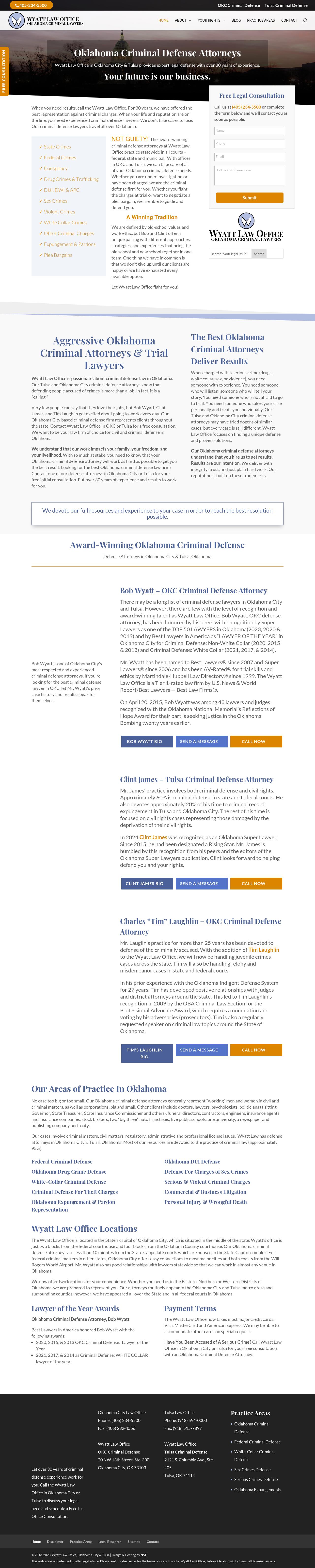 Wyatt Law Office--Oklahoma Criminal Lawyers - Oklahoma City OK Lawyers