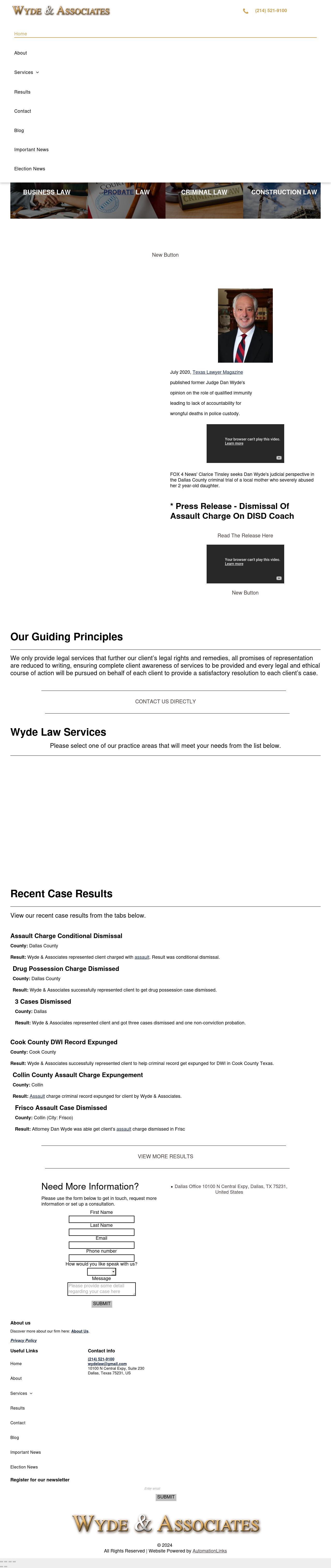 Wyde & Associates - Dallas TX Lawyers