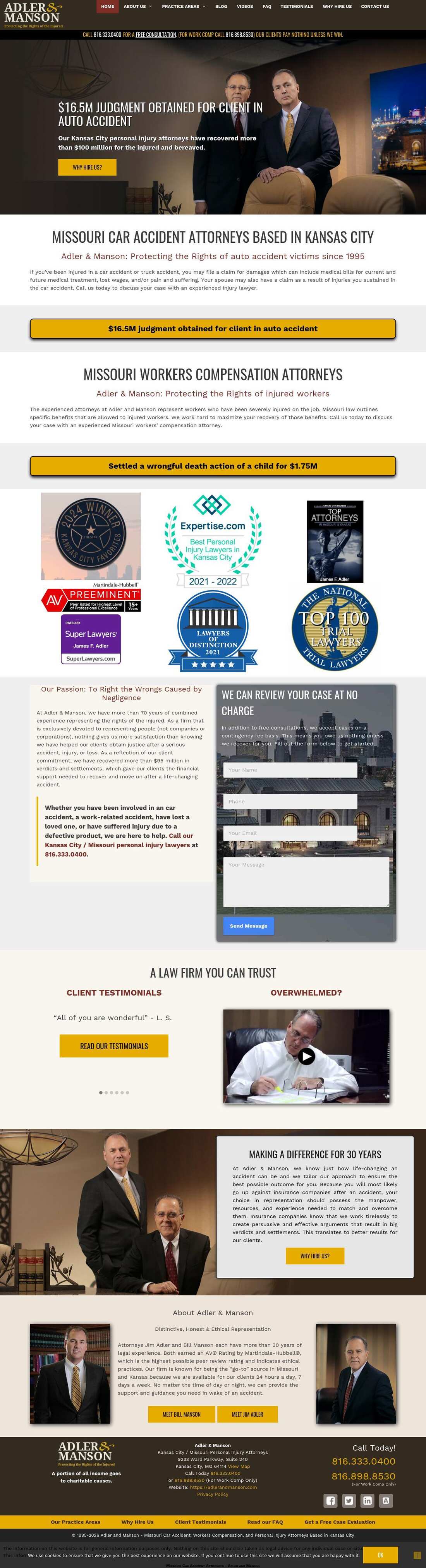 Adler & Manson - Kansas City MO Lawyers