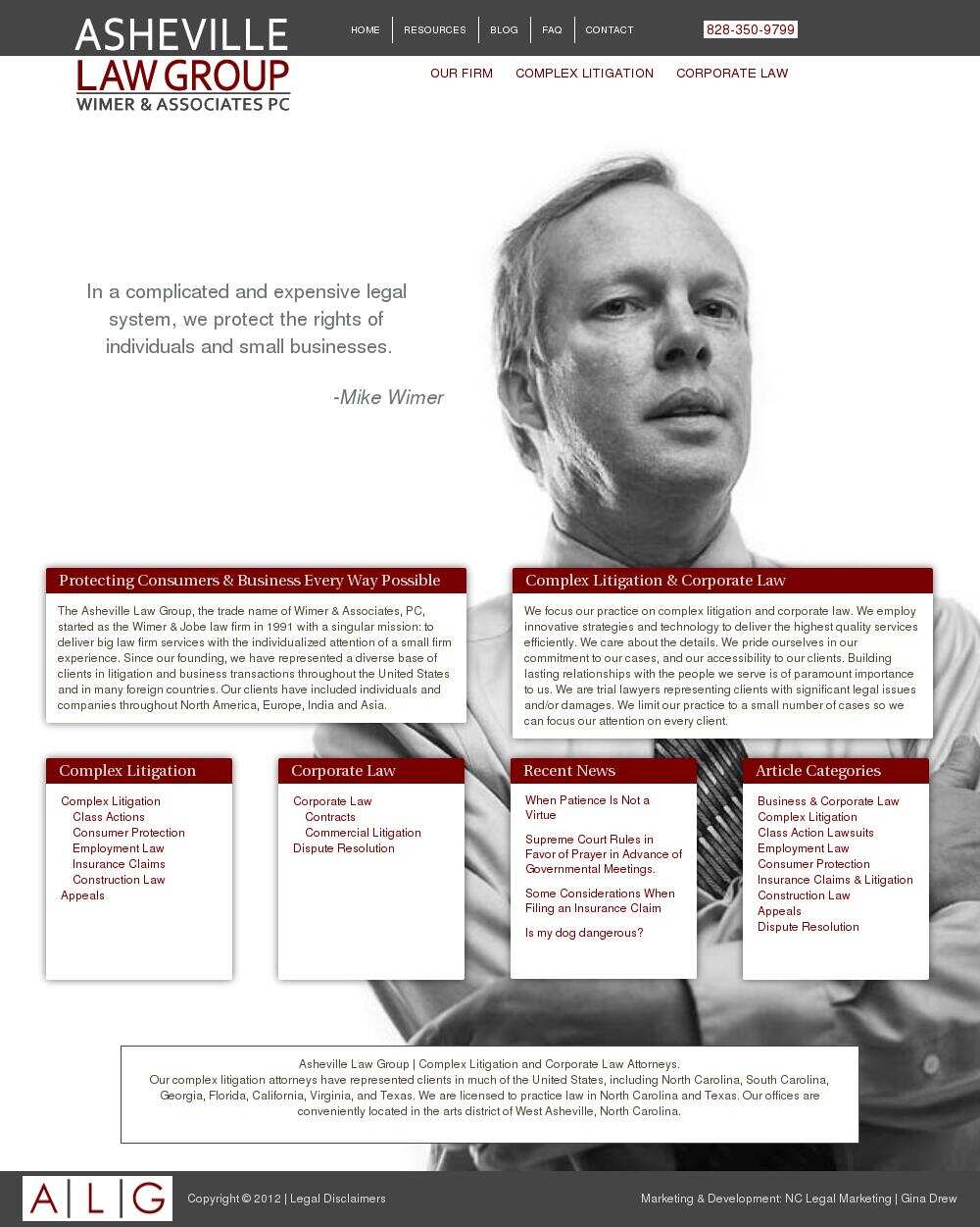Asheville Law Group Wimer & Associates PC - Asheville NC Lawyers