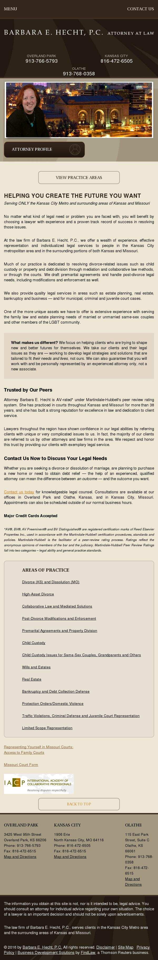 Barbara E. Hecht, P.C. - Olathe KS Lawyers