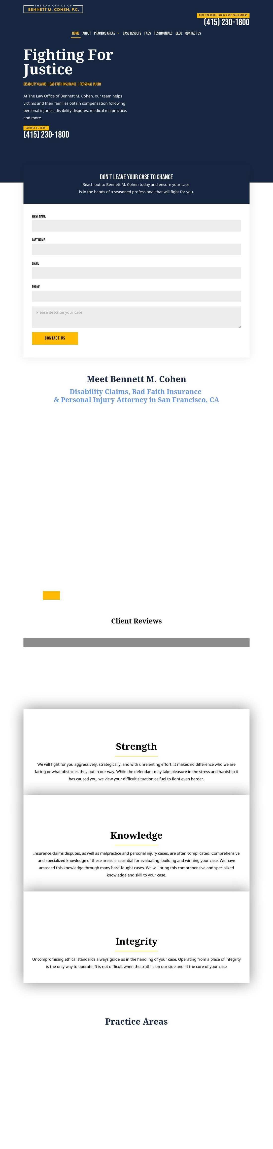 Bennett M. Cohen, Attorney at Law - San Francisco CA Lawyers