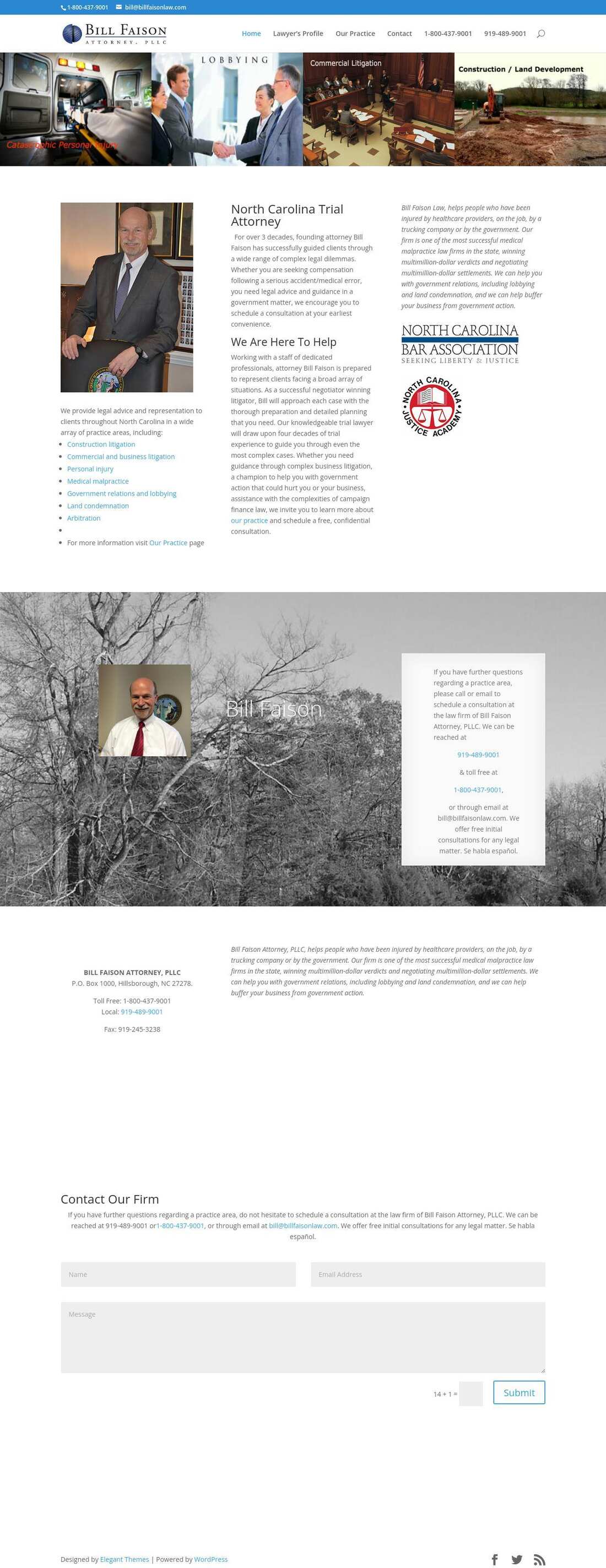 Bill Faison Attorney, PLLC - Durham NC Lawyers