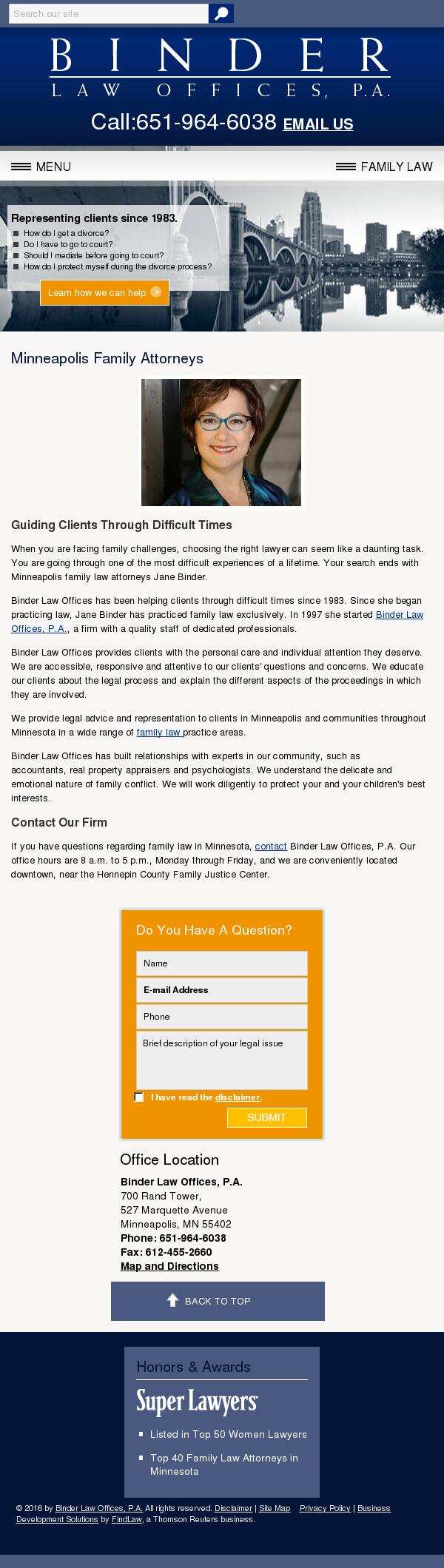 Binder Law Offices, P.A. - Minneapolis MN Lawyers