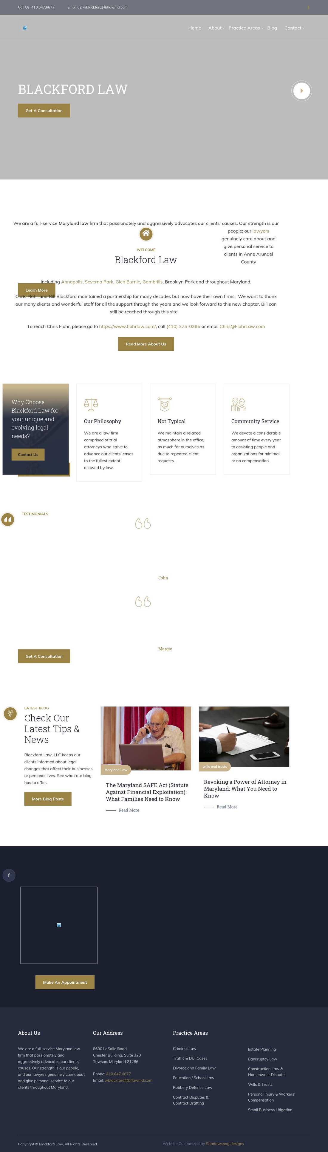 Blackford & Flohr, LLC - Severna Park MD Lawyers