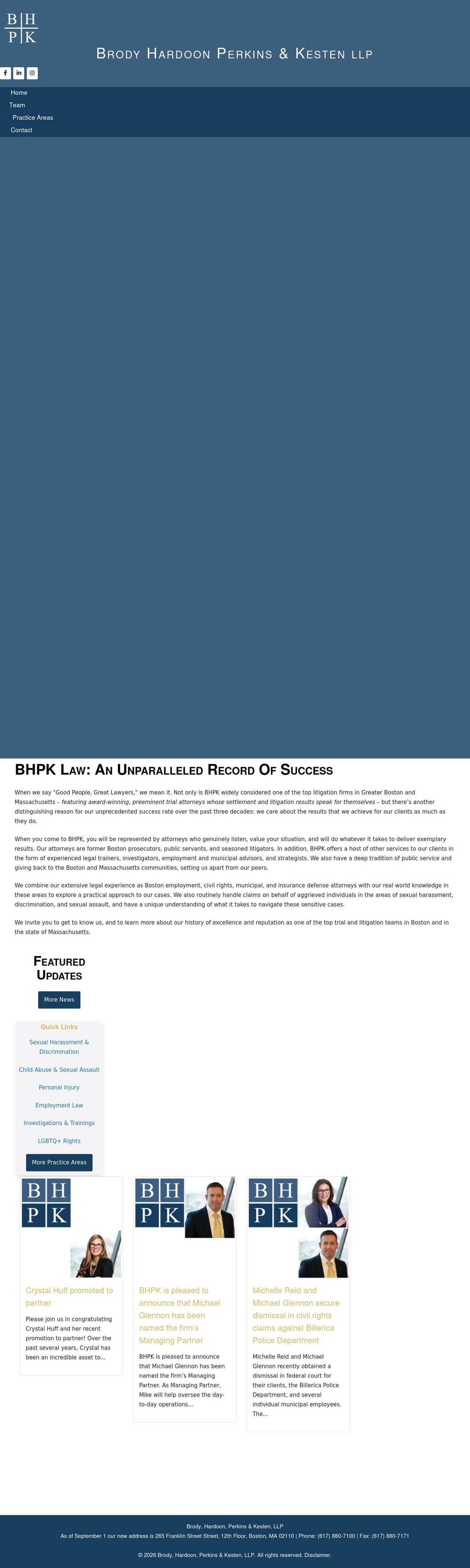 Brody Hardoon Perkins & Kesten, LLP - Boston MA Lawyers