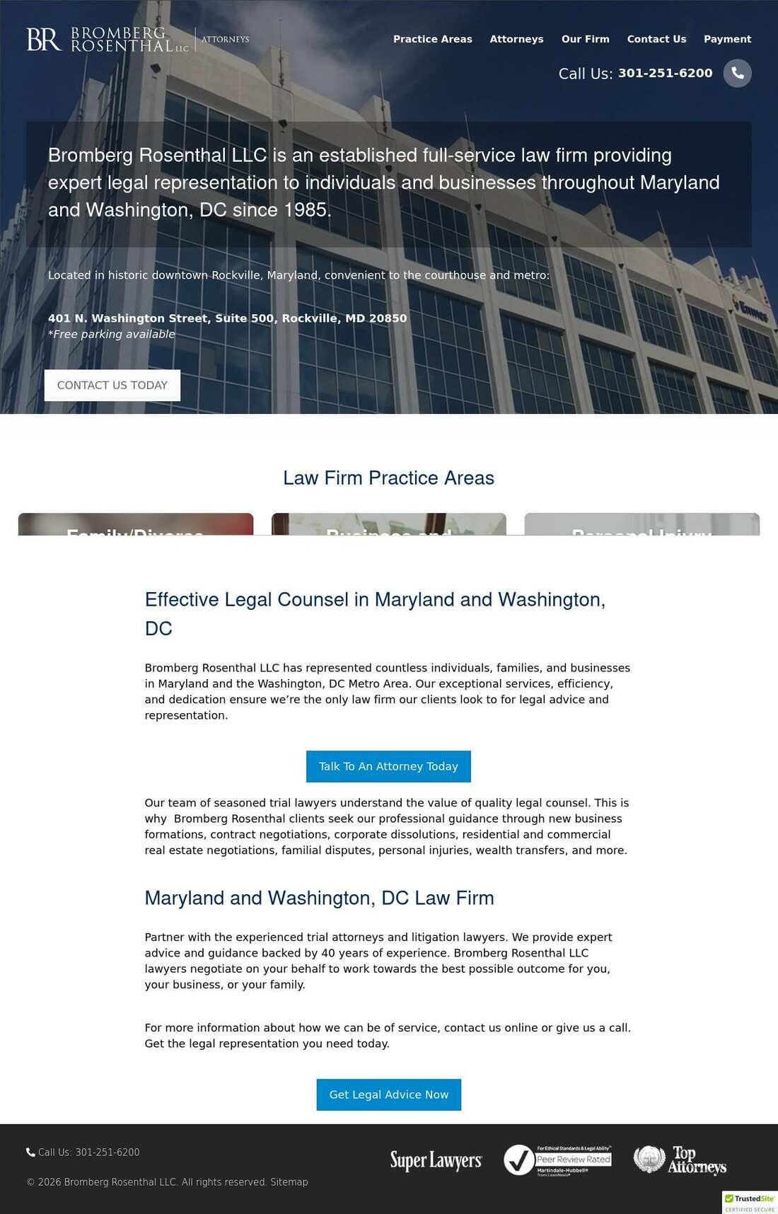 Bromberg Rosenthal LLC - Rockville MD Lawyers