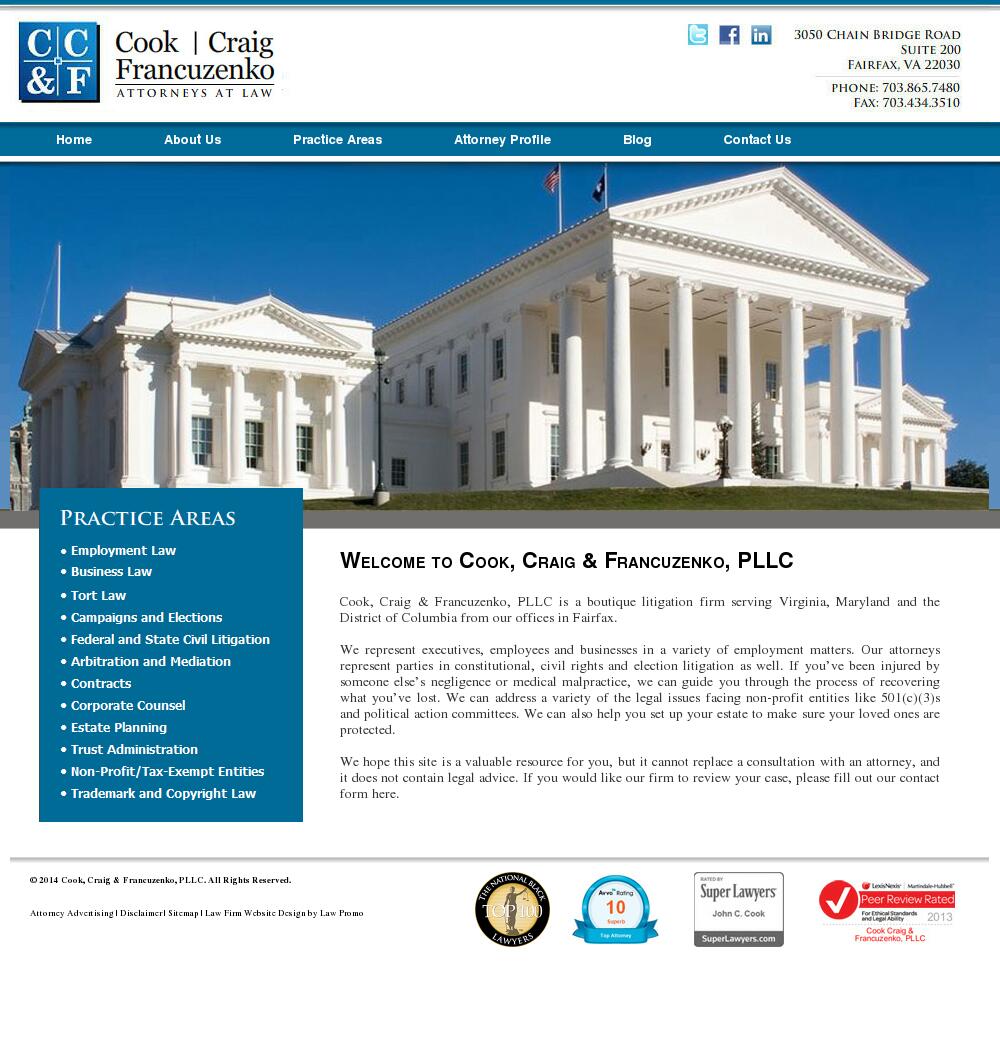 Cook Craig & Francuzenko, PLLC - Fairfax VA Lawyers