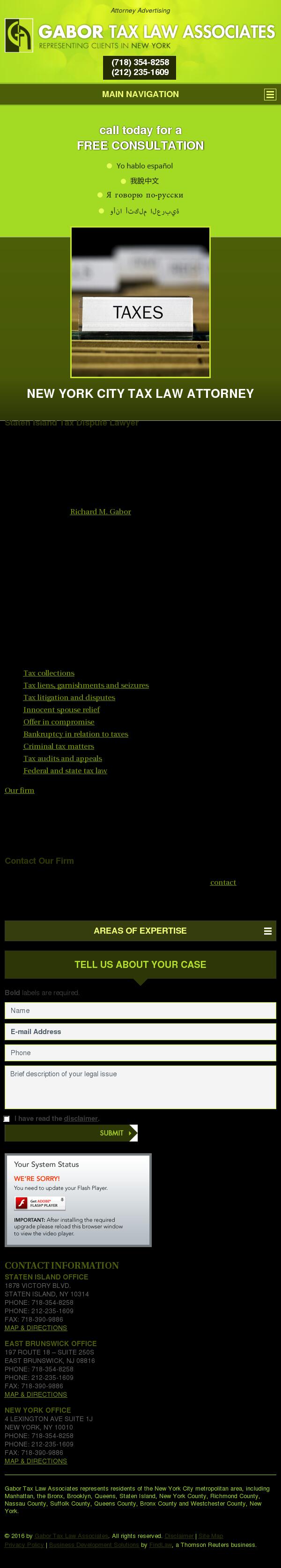 Gabor Tax Law Associates - Staten Island NY Lawyers