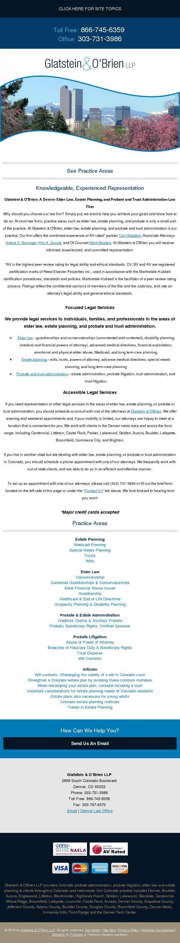 Glatstein & O'Brien LLP - Denver CO Lawyers