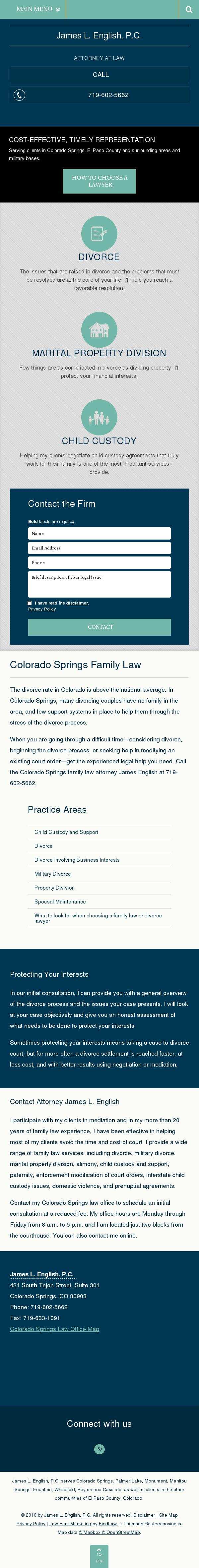 James L. English, P.C. - Colorado Springs CO Lawyers