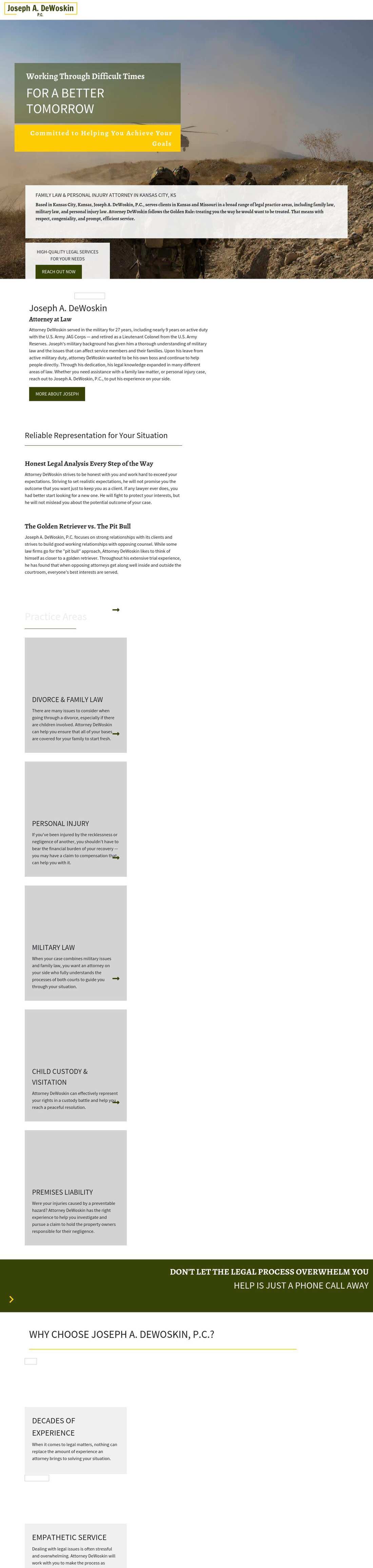 Joseph A. DeWoskin, PC, - Kansas City KS Lawyers