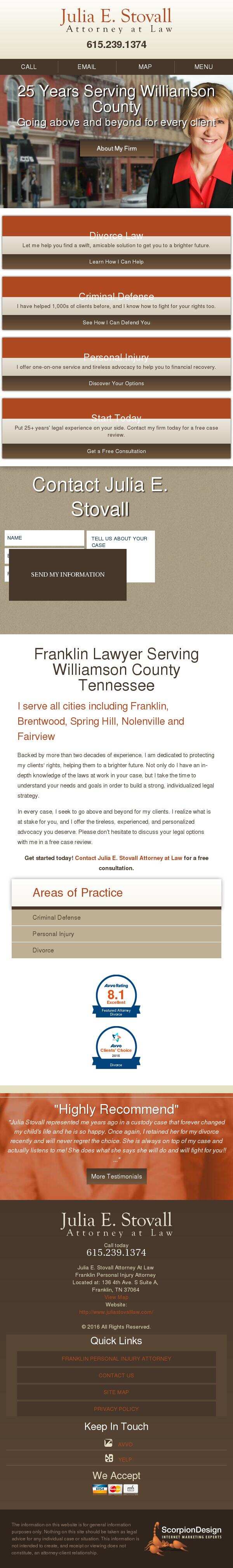 Julia Stovall, Attorney at Law - Franklin TN Lawyers