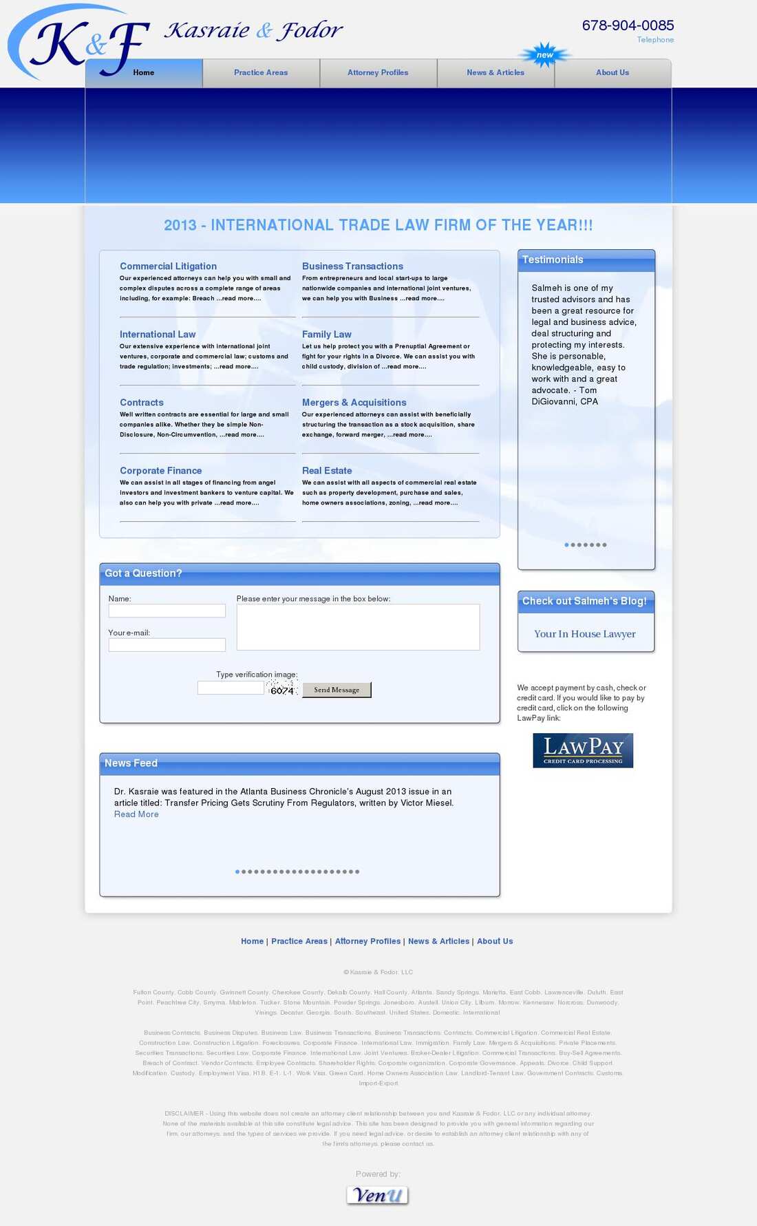 Kasraie & Fodor  LLC - Atlanta GA Lawyers