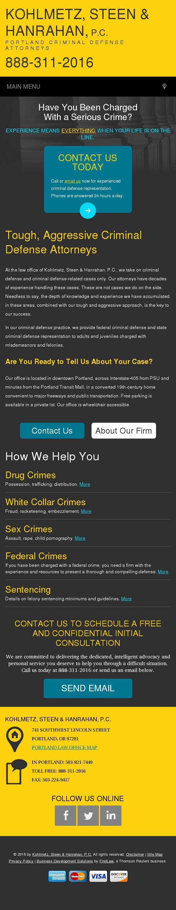 Kohlmetz, Steen & Hanrahan, P.C. - Portland OR Lawyers