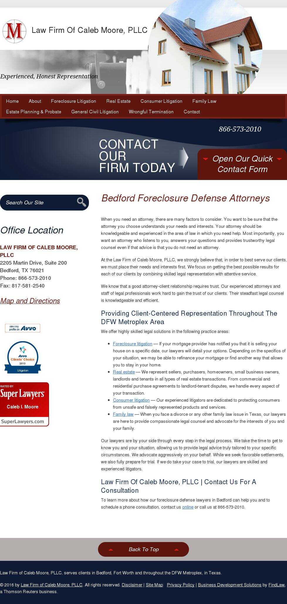 Law Firm of Caleb Moore, PLLC - Bedford TX Lawyers