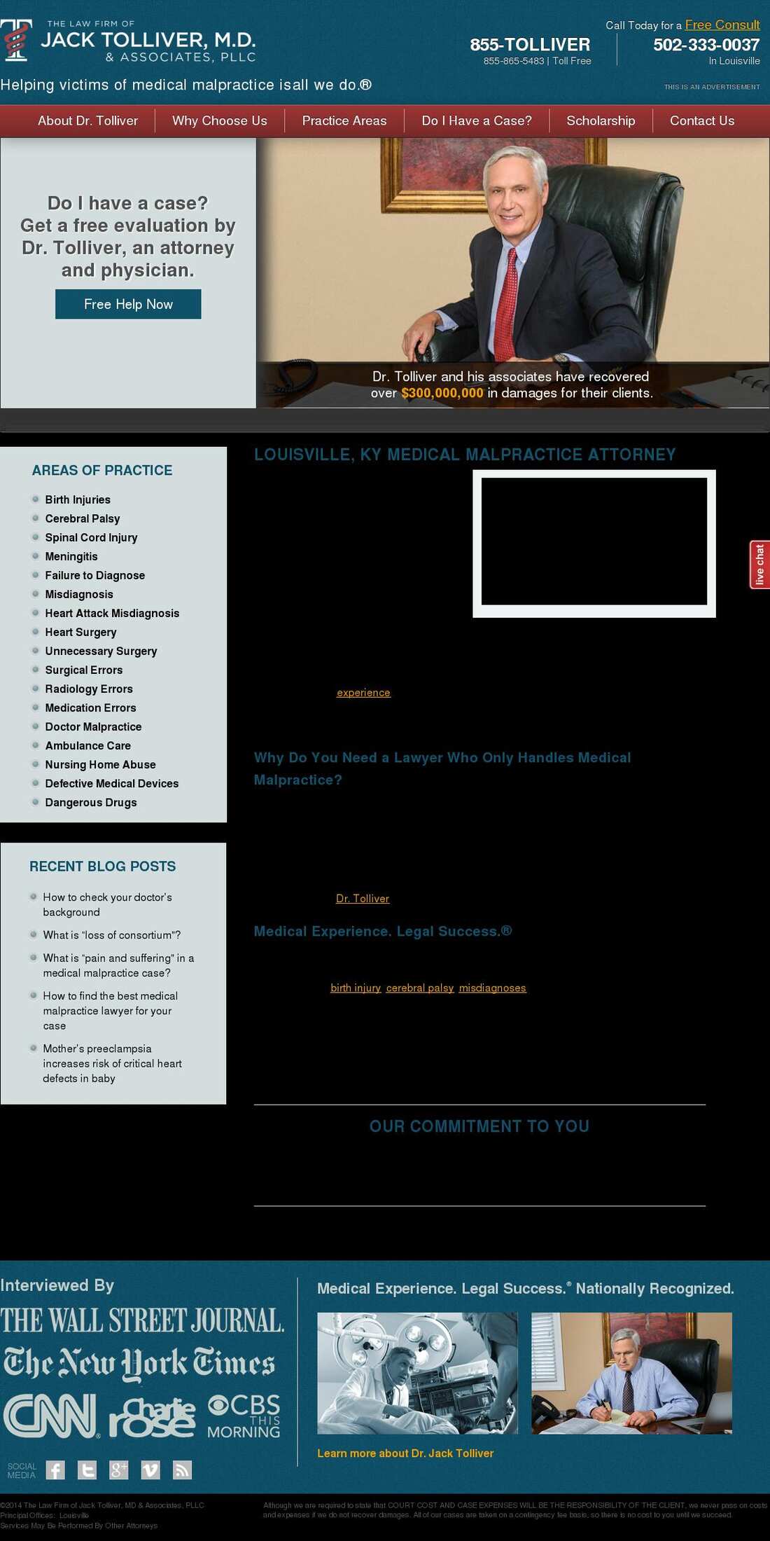 Law Firm of Jack Tolliver MD & Associates, PLLC - Louisville KY Lawyers