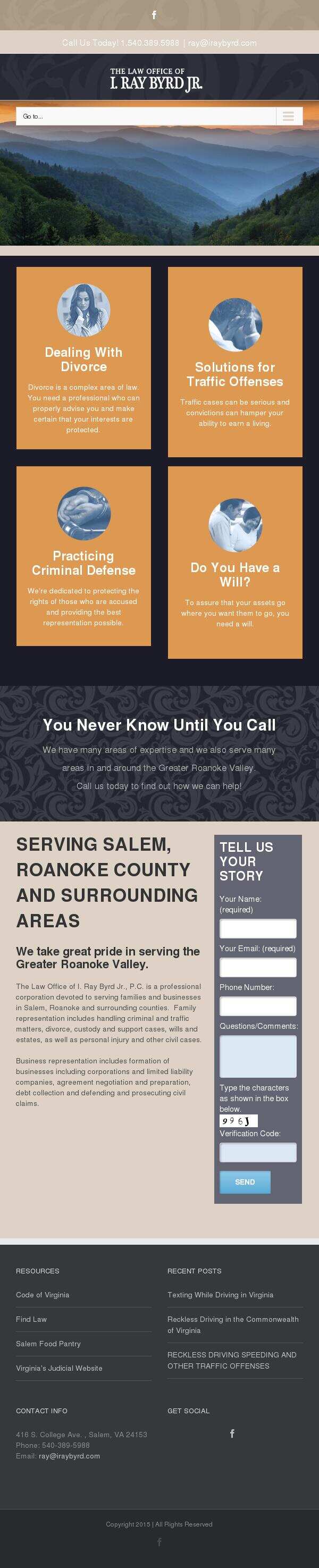 Law Office of I. Ray Byrd, Jr., P.C. - Salem VA Lawyers